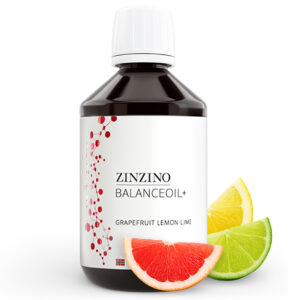 ZINZINO BalanceOil+ Olej Rybny Omega-3 o smaku Grejpfrutowo Cytrynowo Limonkowym - 300 ml